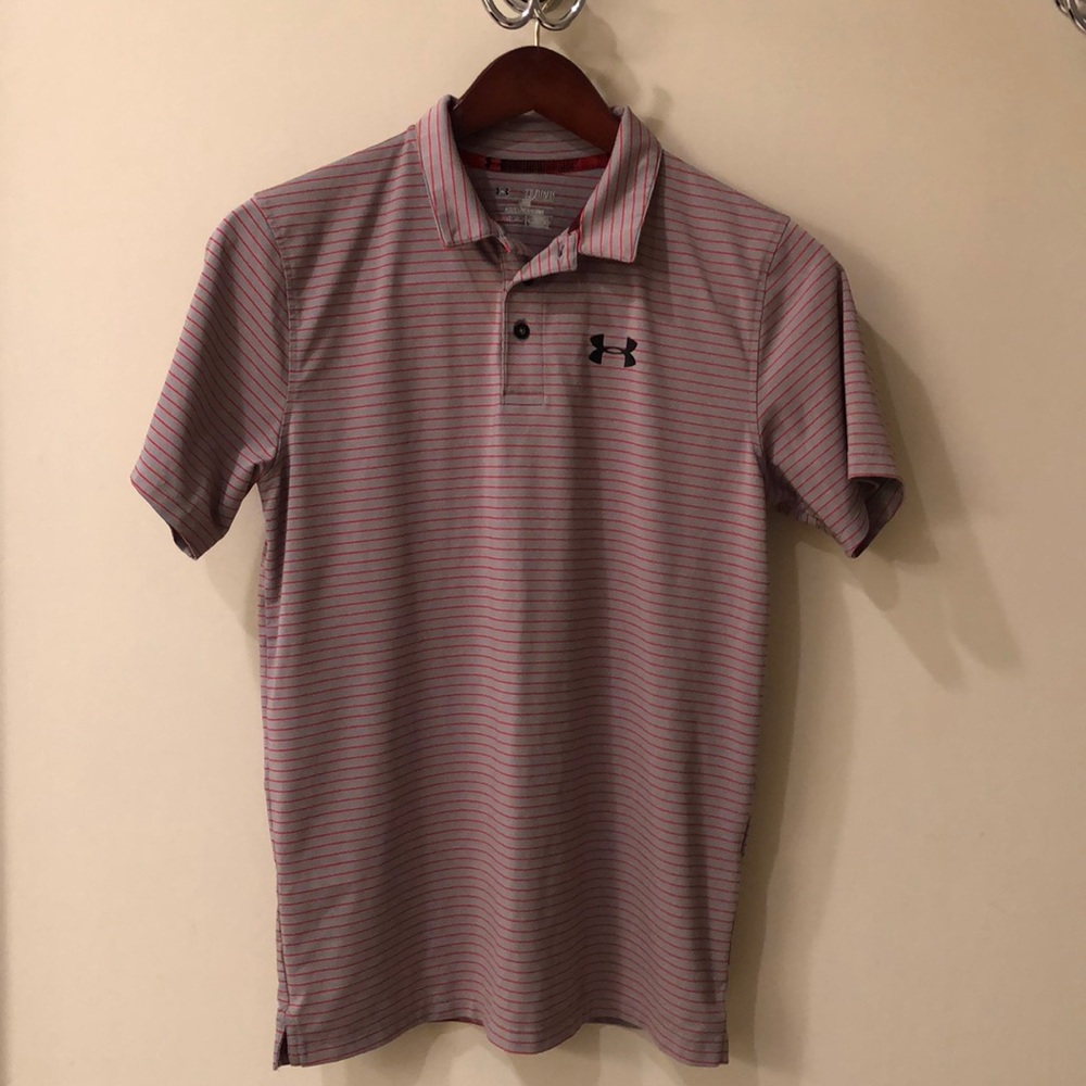 Boys Under Armour loose fit performance Golf Shirt